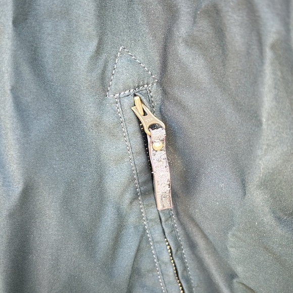 Ted Baker Geddes Parka Faux Fur Trim Hooded Jacket Coat Dark Green  Sz 4 (Large) - Picture 3 of 12